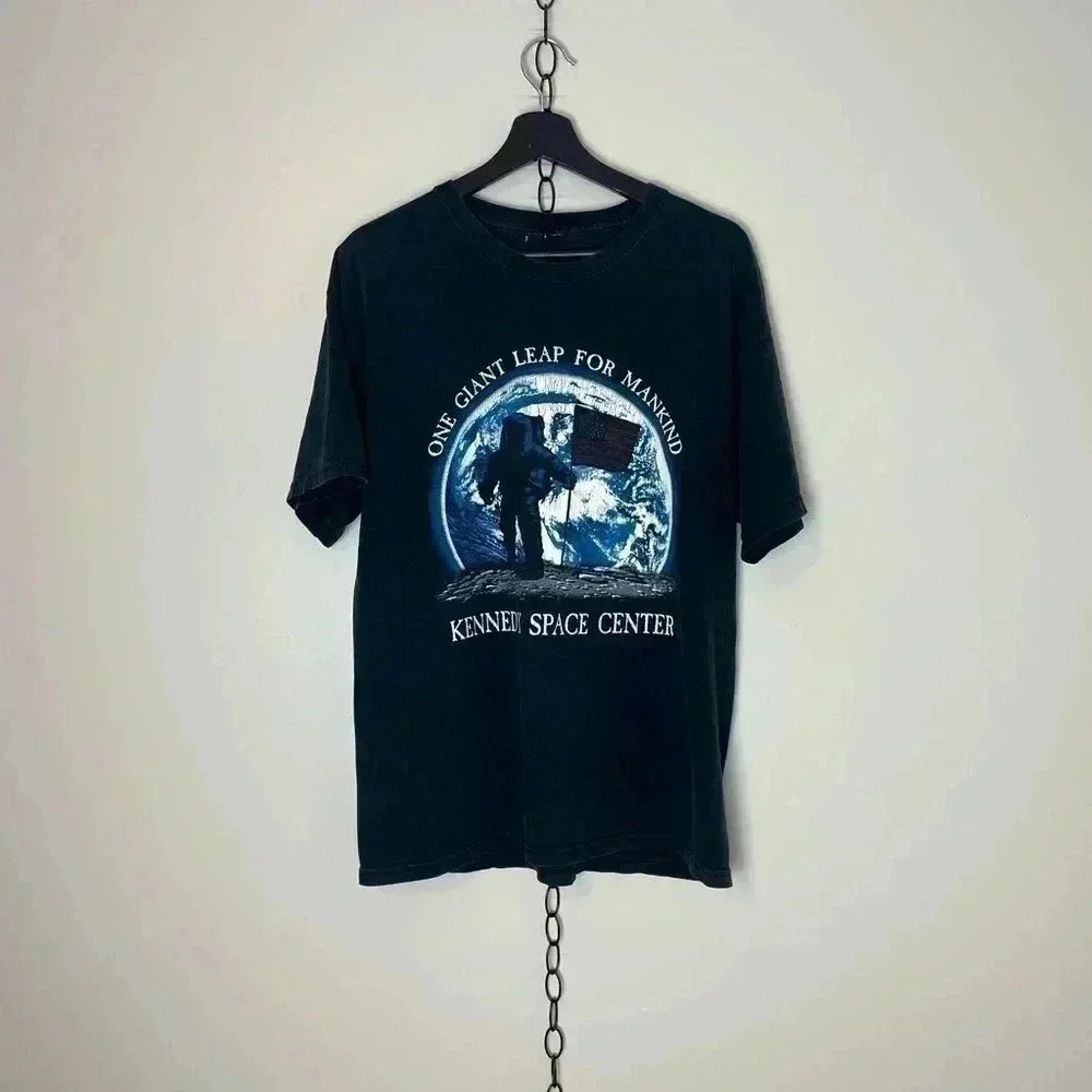 Vintage Kennedy Space Station  Moon T-shirt